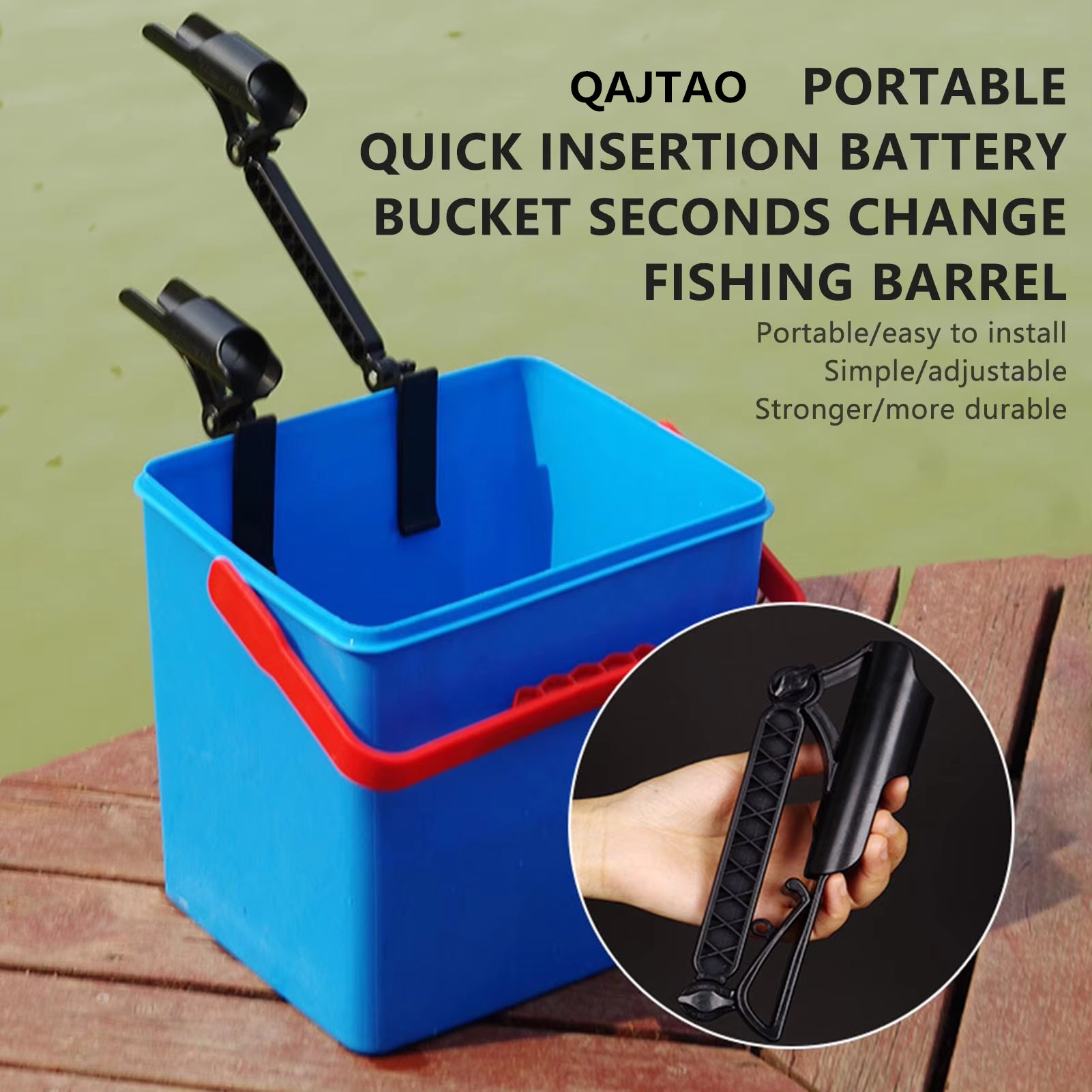 Fishing Rod Rack - Suporte para vara de pesca QAJTAO