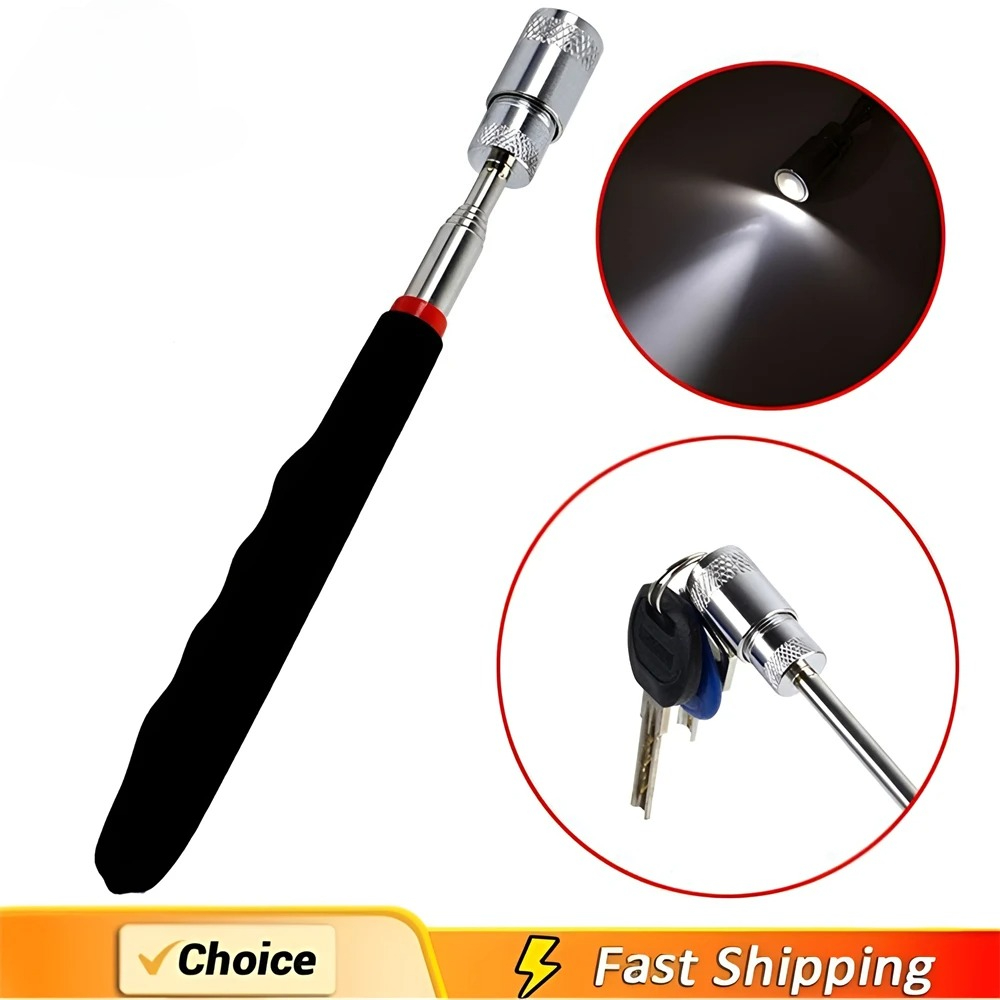 Fishing Rod Travel - Caneta magnética telescópica extensível captador haste
