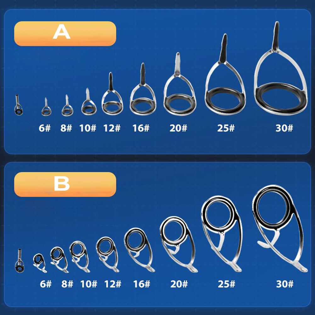 Fishing Rod Repair Kit - 9 pçs guia de vara de