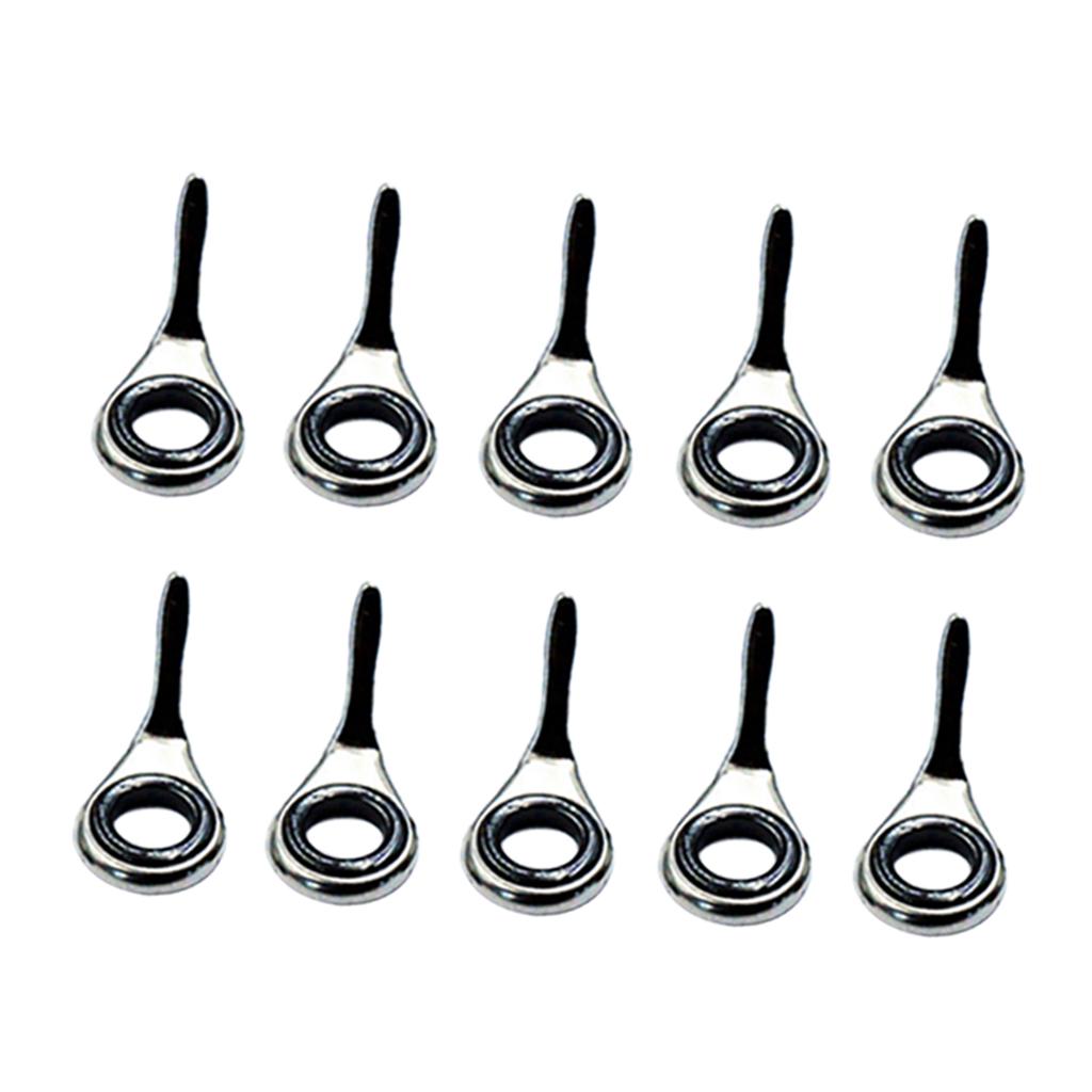 Fishing Rod Guide Replacement - Conjunto de 10 Guias Telescópicos para