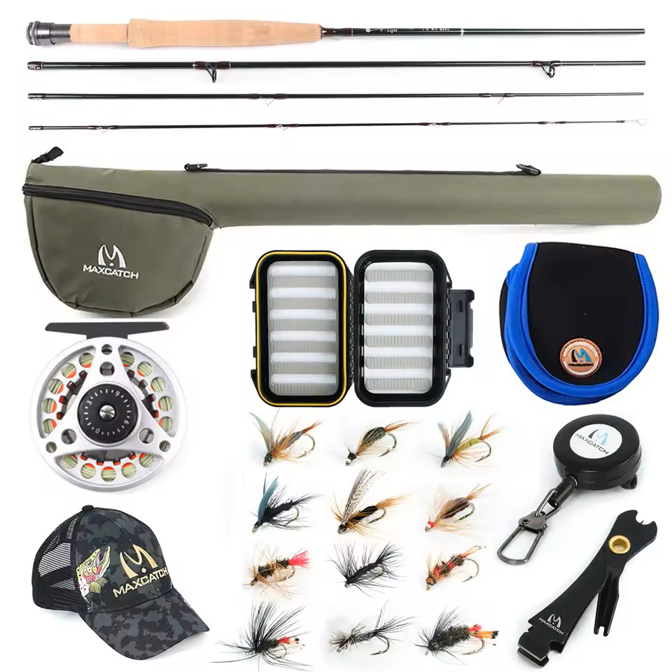 Fishing Rod Fly - MAXIMUMCATCH Ultralite/V-light 6ft-7.6ft 2/3wt Vara de