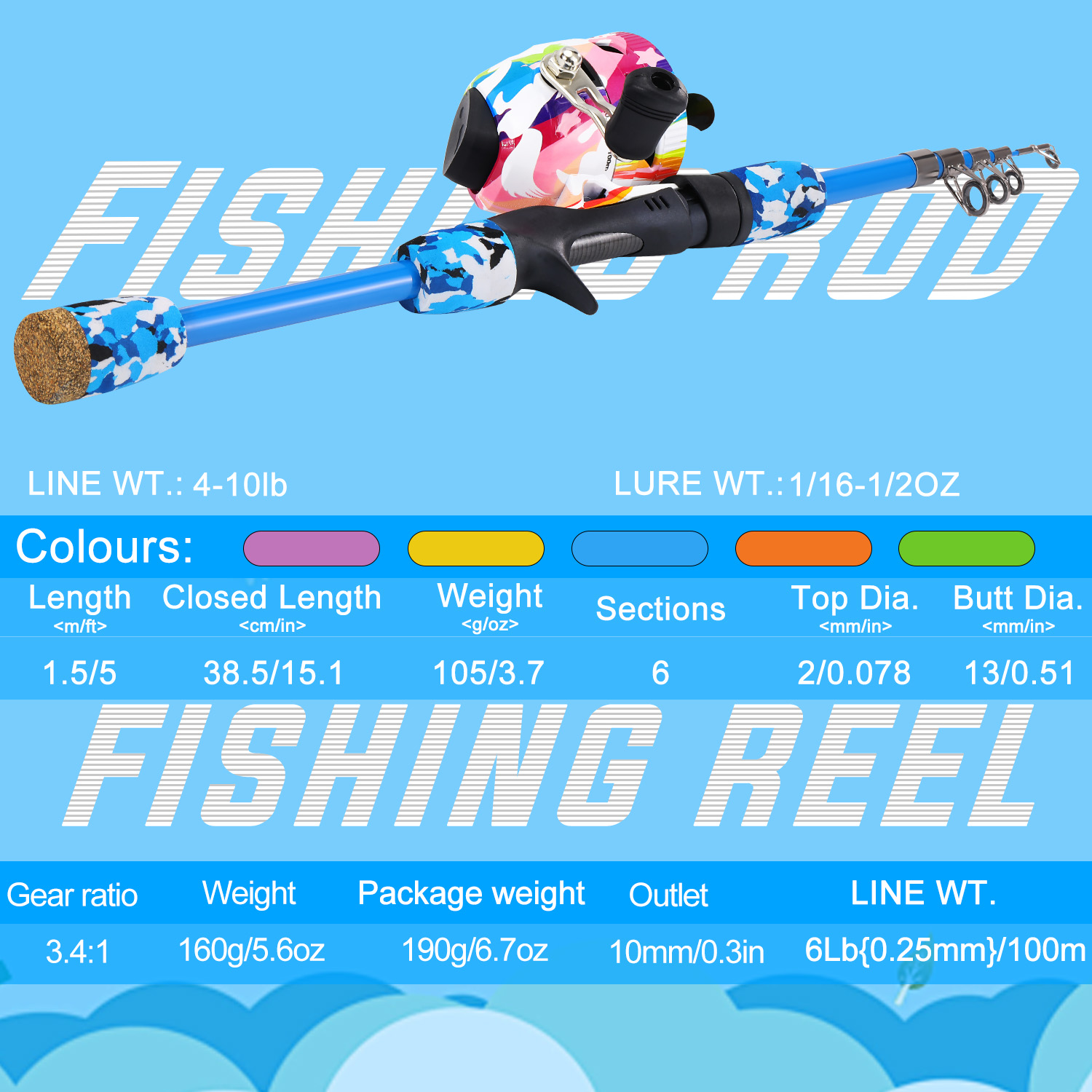 Sougayilang crianças combinaçã - Fishing Rod Combo avaliação e preço