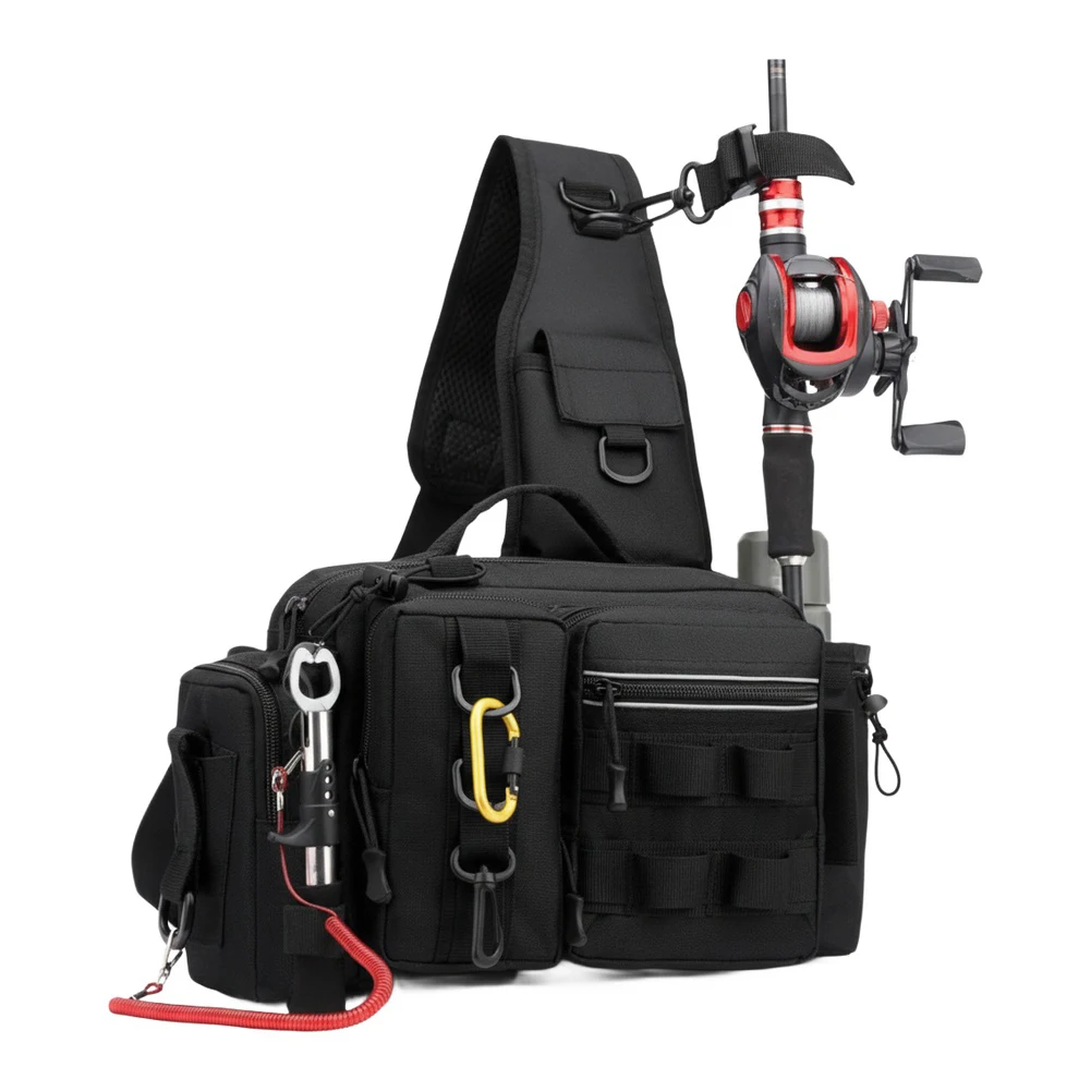 Mochila de pesca com suporte p - Fishing Rod Holder avaliação e preço