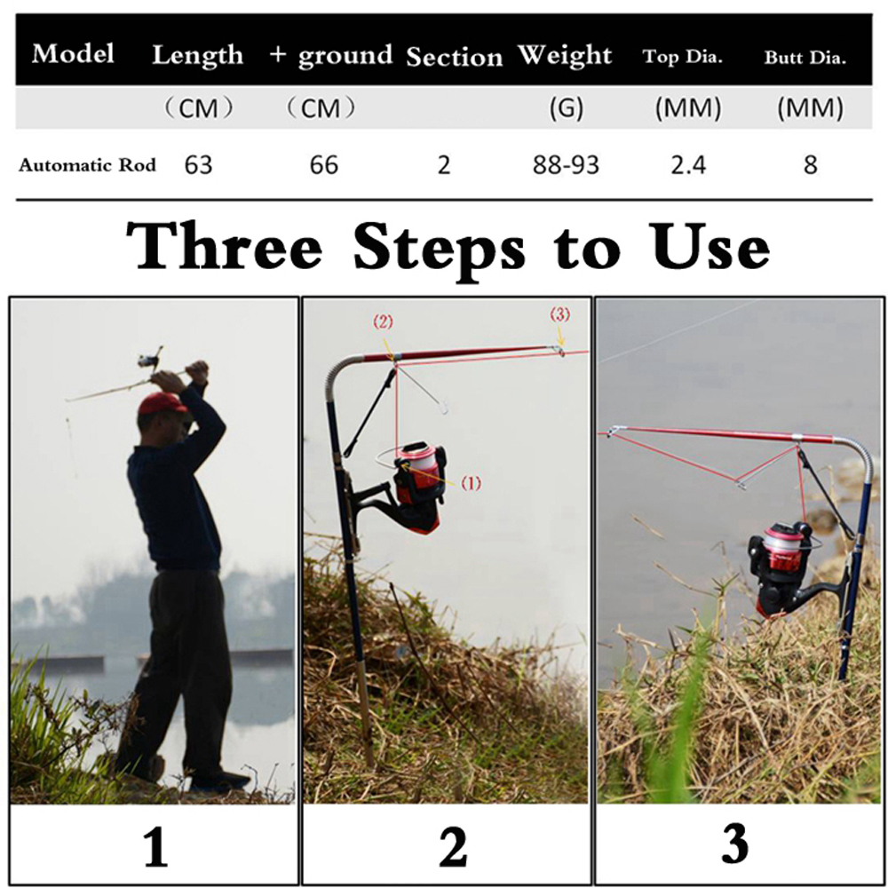 Conjunto de Vara de Pesca Auto - Fishing Rod Combo avaliação e preço
